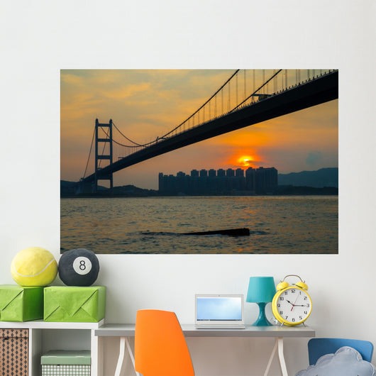 Hong Kong Tsing Ma Bridge Wall Decal