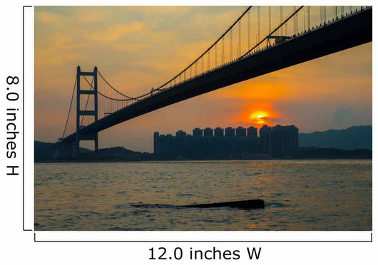 Hong Kong Tsing Ma Bridge Wall Decal