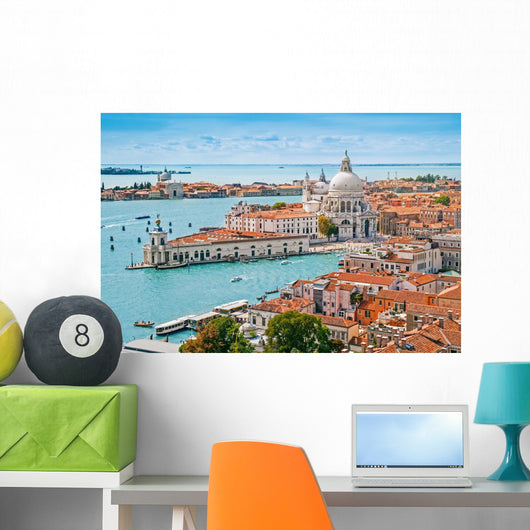 Aerial Cityscape Venice Wall Decal