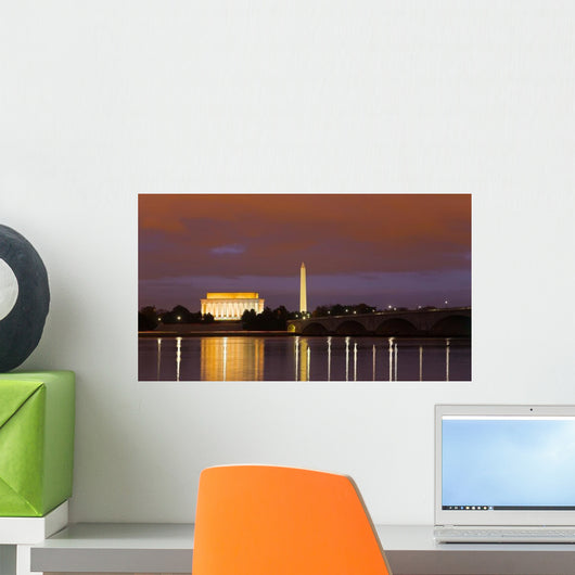 Washington Monument Lincoln Memorial Wall Decal