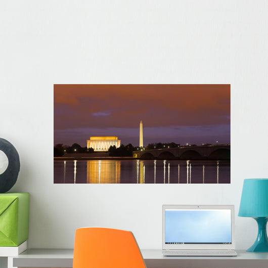 Washington Monument Lincoln Memorial Wall Decal