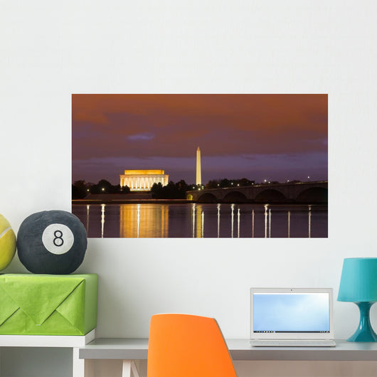 Washington Monument Lincoln Memorial Wall Decal