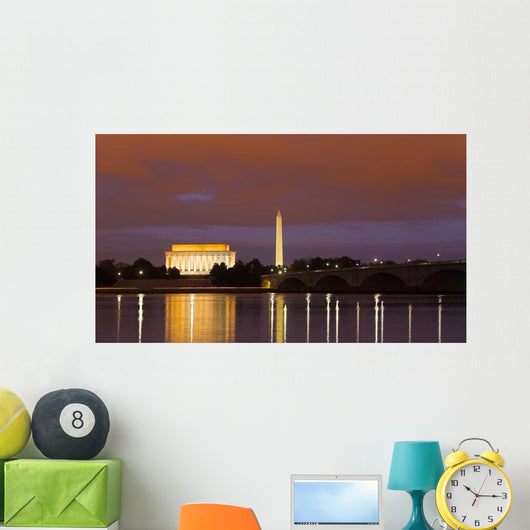 Washington Monument Lincoln Memorial Wall Decal