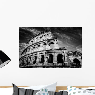 Colosseum Rome Italy Amphitheatre Wall Decal shown on a wall
