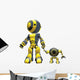 Big and Small Robot Wall Decal