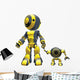 Big and Small Robot Wall Decal