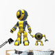 Big and Small Robot Wall Decal