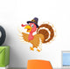 Cartoon Turkey Waving Wall Decal