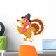 Cartoon Turkey Waving Wall Decal