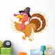 Cartoon Turkey Waving Wall Decal
