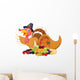 Cartoon Cornucopia Turkey Wall Decal