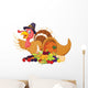 Cartoon Cornucopia Turkey Wall Decal