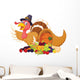Cartoon Cornucopia Turkey Wall Decal