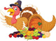 Cartoon Cornucopia Turkey Wall Decal