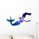 Demon Mermaid Wall Decal