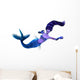 Demon Mermaid Wall Decal