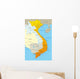 Vector Map Vietnam Country Wall Decal