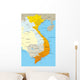Vector Map Vietnam Country Wall Decal