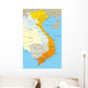Vector Map Vietnam Country Wall Decal
