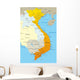 Vector Map Vietnam Country Wall Decal