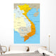Vector Map Vietnam Country Wall Decal