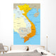 Vector Map Vietnam Country Wall Decal