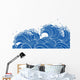 Blue Waves Wall Decal