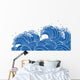 Blue Waves Wall Decal