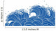 Blue Waves Wall Decal