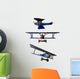 Wwi Fokker Bi-plane Wall Decal Sticker Set