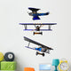 Wwi Fokker Bi-plane Wall Decal Sticker Set