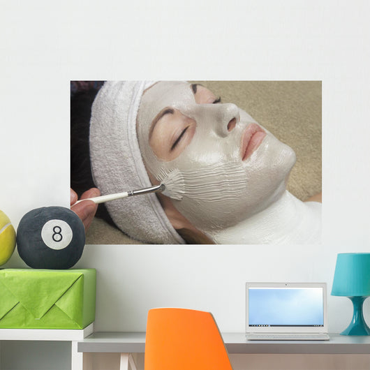 Woman Receiving A Spa Treatment Wall Mural