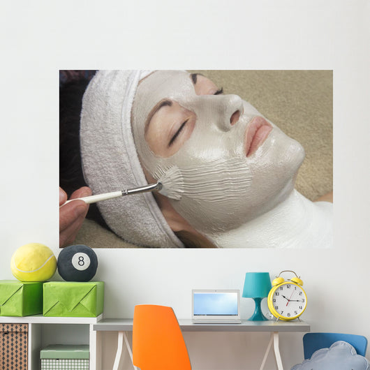 Woman Receiving A Spa Treatment Wall Mural
