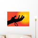 Vector Silhouette Hand Wall Decal
