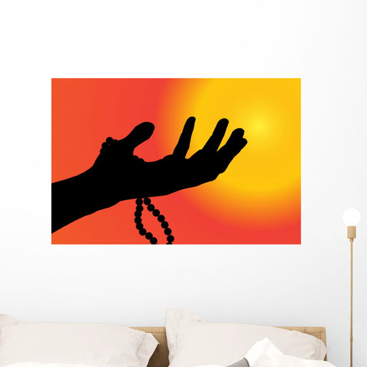 Vector Silhouette Hand Wall Decal