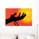 Vector Silhouette Hand Wall Decal