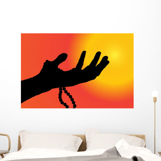 Vector Silhouette Hand Wall Decal