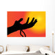 Vector Silhouette Hand Wall Decal