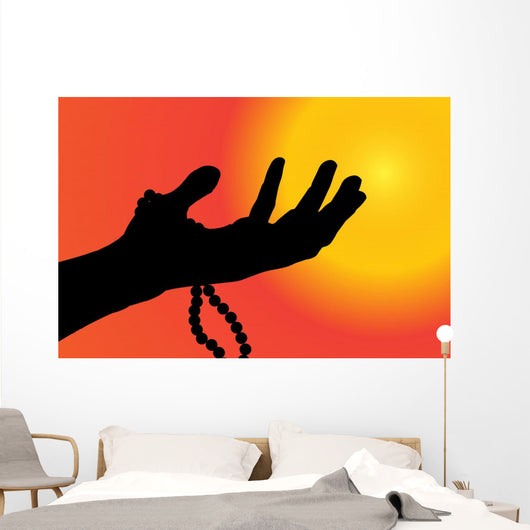 Vector Silhouette Hand Wall Decal