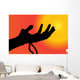 Vector Silhouette Hand Wall Decal