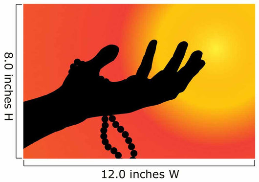 Vector Silhouette Hand Wall Decal