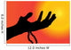 Vector Silhouette Hand Wall Decal