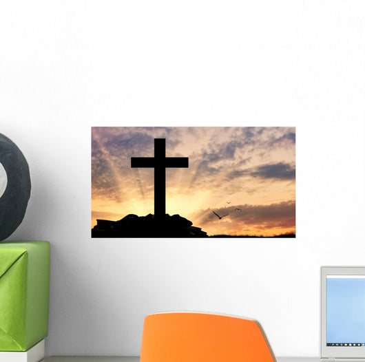Silhouette Cross Wall Decal