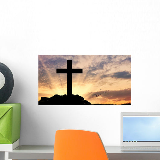 Silhouette Cross Wall Decal