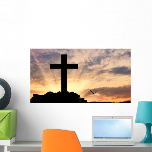 Silhouette Cross Wall Decal