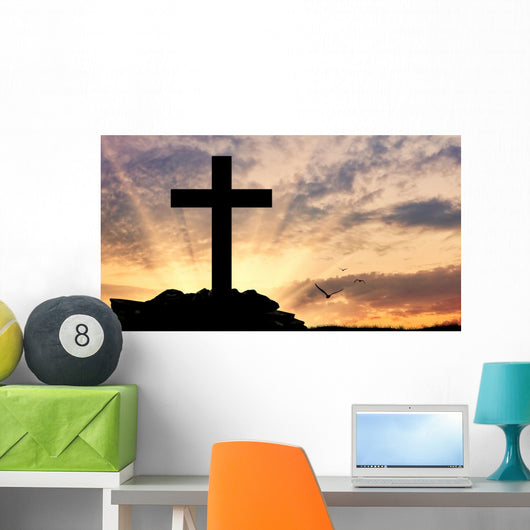 Silhouette Cross Wall Decal