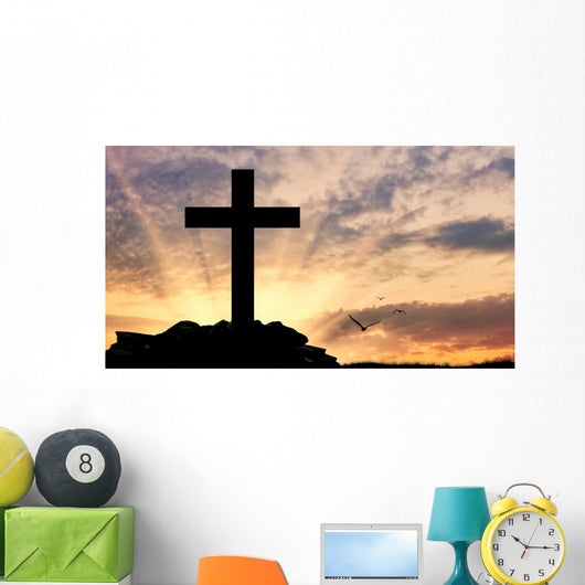 Silhouette Cross Wall Decal