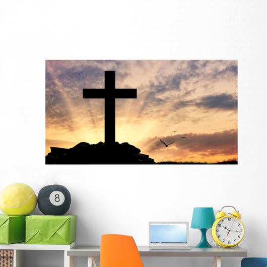 Silhouette Cross Wall Decal