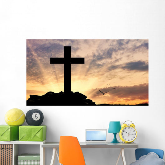 Silhouette Cross Wall Decal