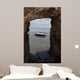 Small Wooden Row Boat Wall Decal